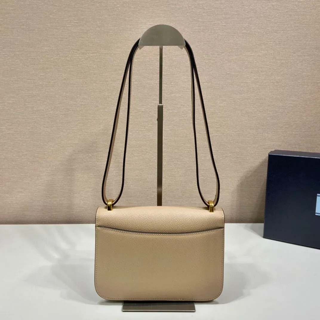 Prada Embleme Shoulder Bag / Beige Saffiano Gold Hardware 1BD320_2A4A_F0036_V_UTO Prada Embleme Shoulder Bag / Beige Saffiano Gold Hardware 1BD320_2A4A_F0036_V_UTO