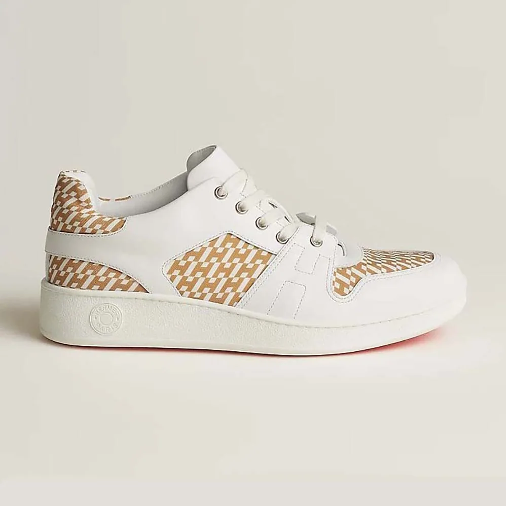 Hermes Free Sneaker in Calfskin for Women in White