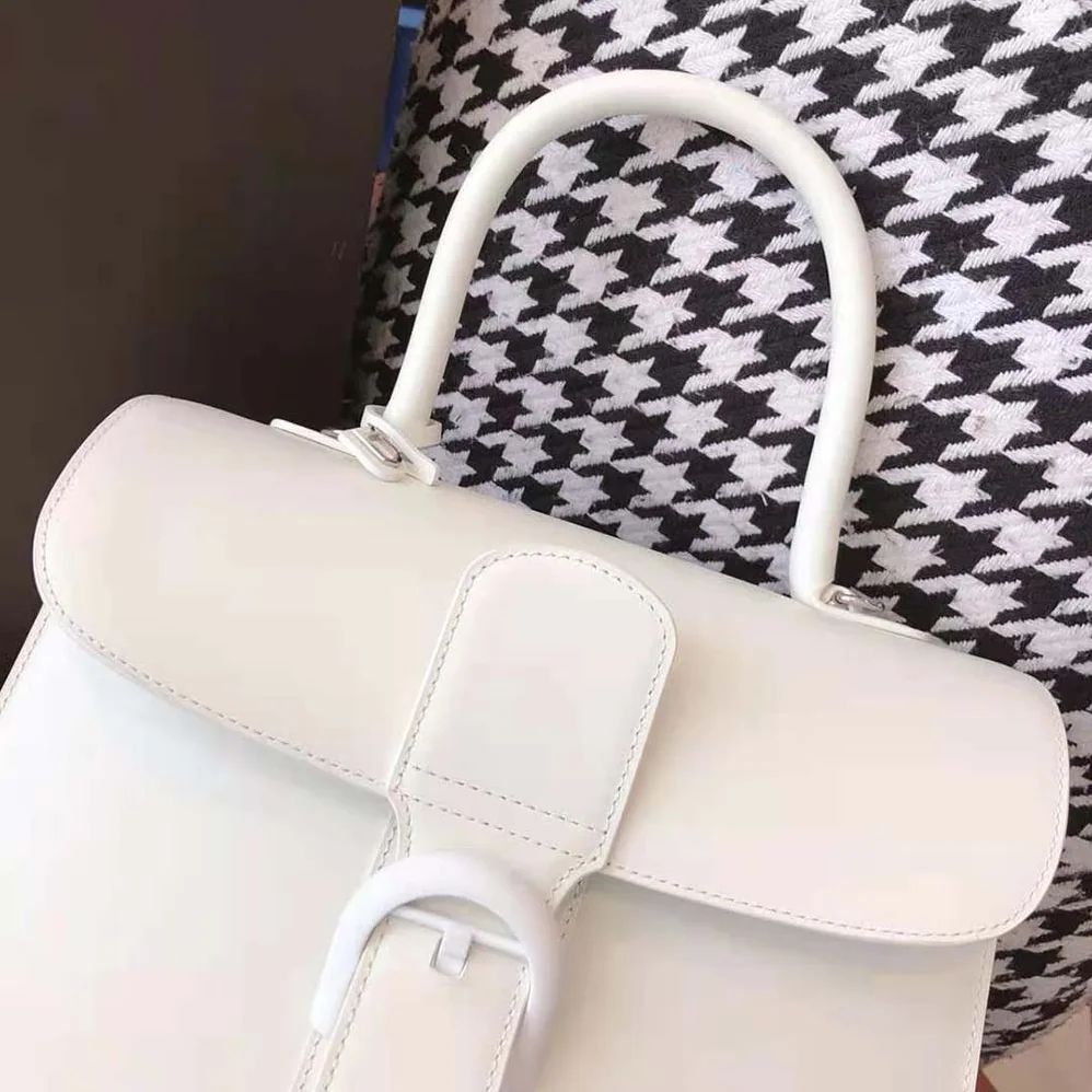 Delvaux Brillant MM in Box Calf for Women in White Delvaux Brillant MM in Box Calf for Women in White