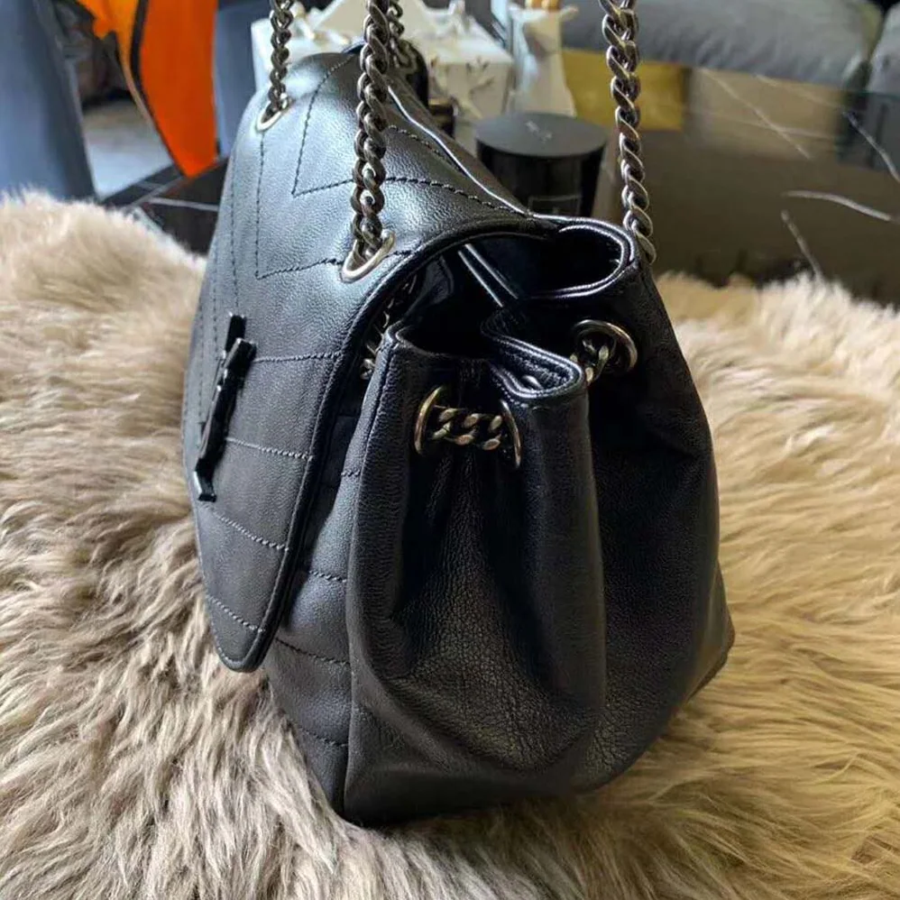 Saint Laurent YSL Nolita Small Bag Vintage Leather for Women in Black Saint Laurent YSL Nolita Small Bag Vintage Leather for Women in Black