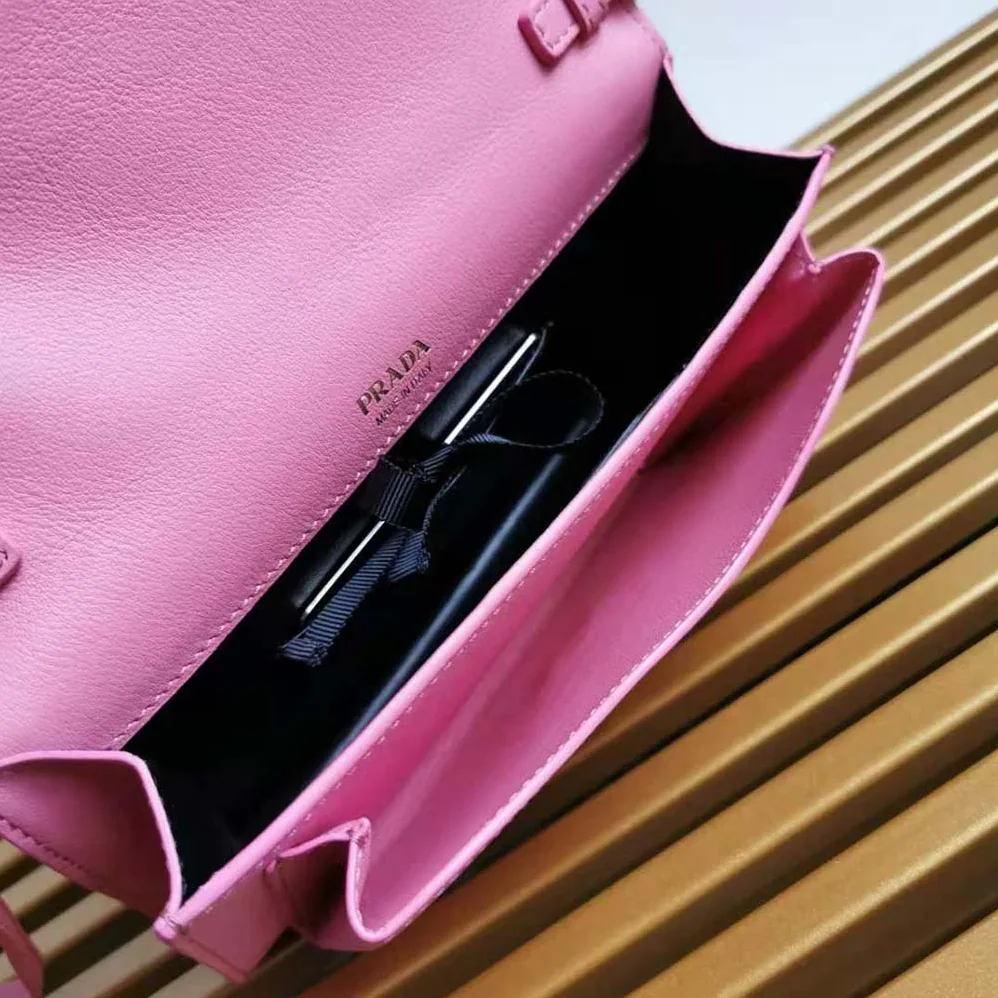 Prada Ladies Saffiano Leather Mini Bag in Pink