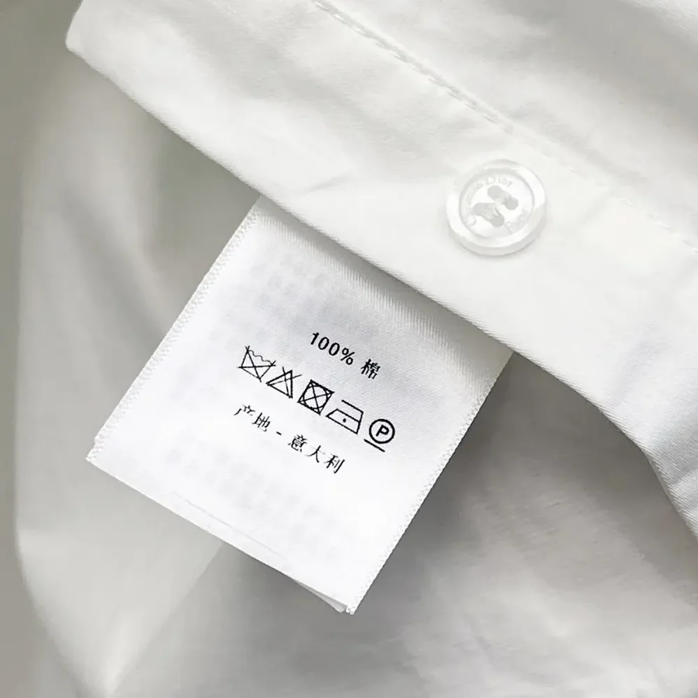 Dior Blouse with Puff Sleeves White Cotton Poplin for Women