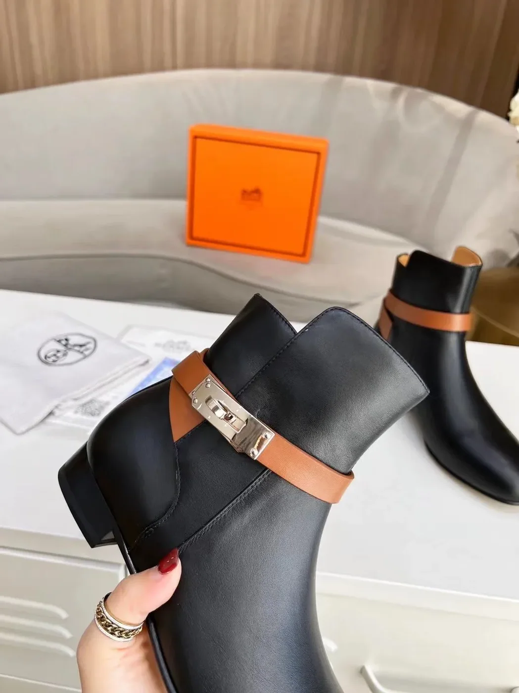 Hermes Neo Ankle Boots Black , Shoes for Women Hermes Neo Ankle Boots Black , Shoes for Women