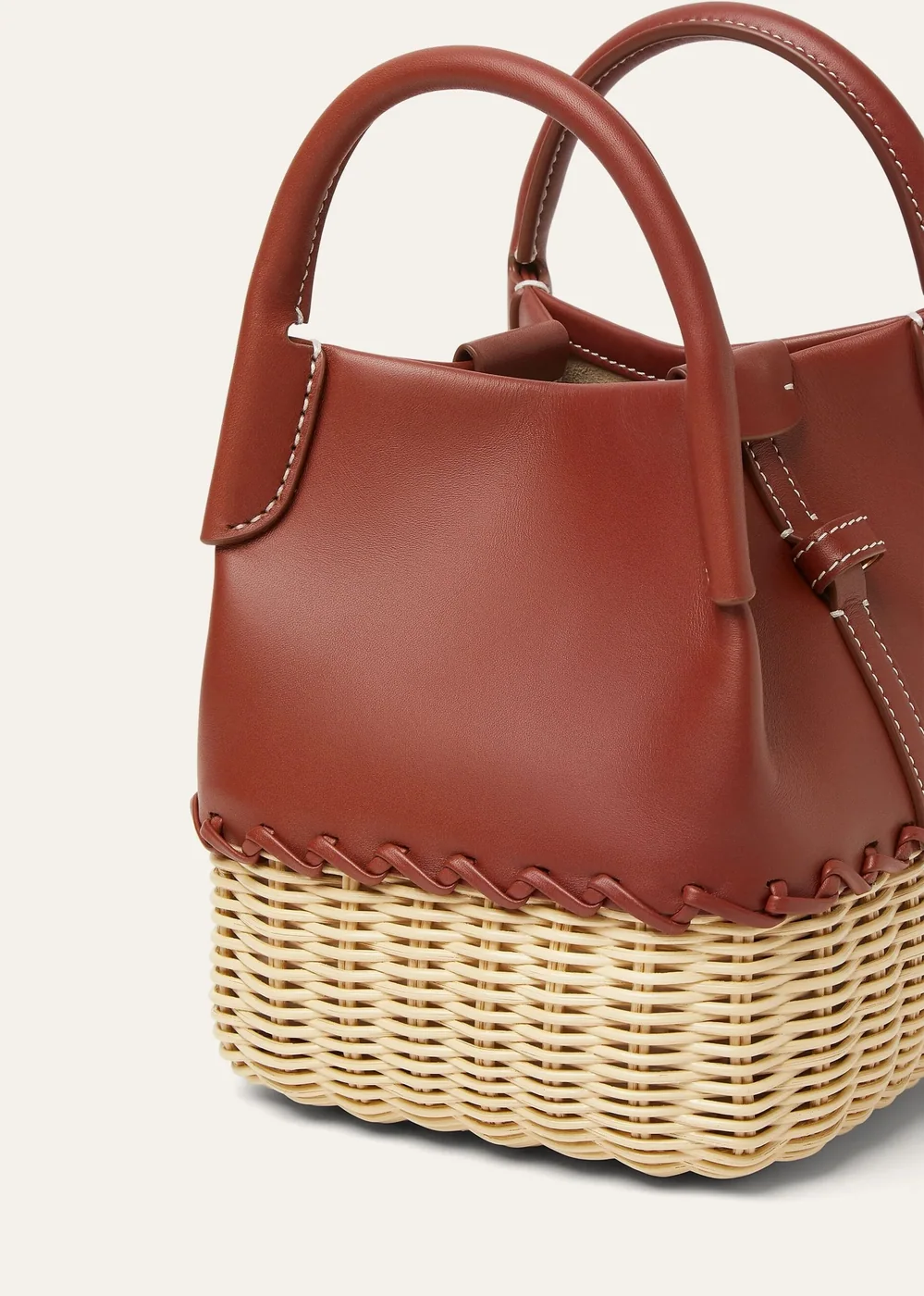 Loro Piana Micro Bale Top Handle Bag / Deep Kummel Gold Hardware FAP5822_B4K8 Loro Piana Micro Bale Top Handle Bag / Deep Kummel Gold Hardware FAP5822_B4K8