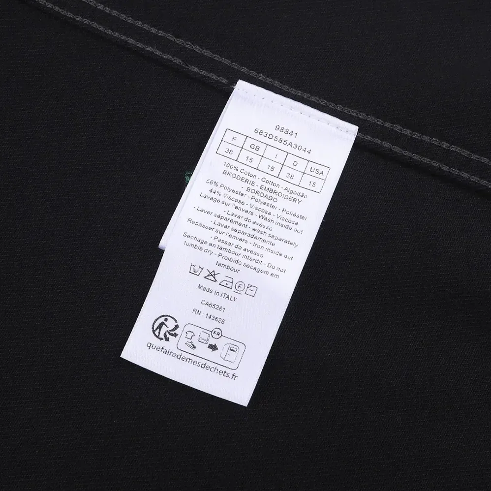 Dior Overshirt with Dior Clover Embroidery Black Cotton Twill for Men Dior Overshirt with Dior Clover Embroidery Black Cotton Twill for Men