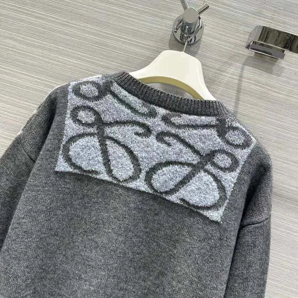 Loewe Sweater in Wool for Men in Gray Loewe Sweater in Wool for Men in Gray