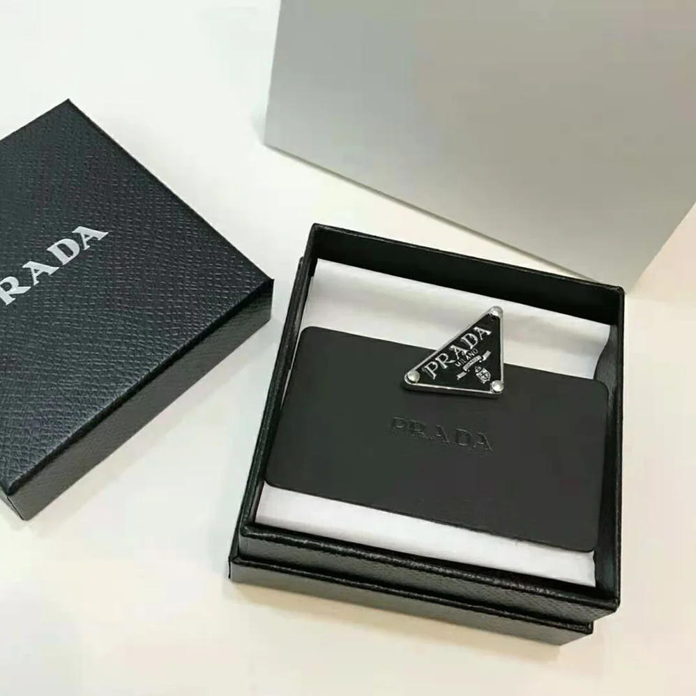 Prada Symbole Single Earring for Women in Black Prada Symbole Single Earring for Women in Black