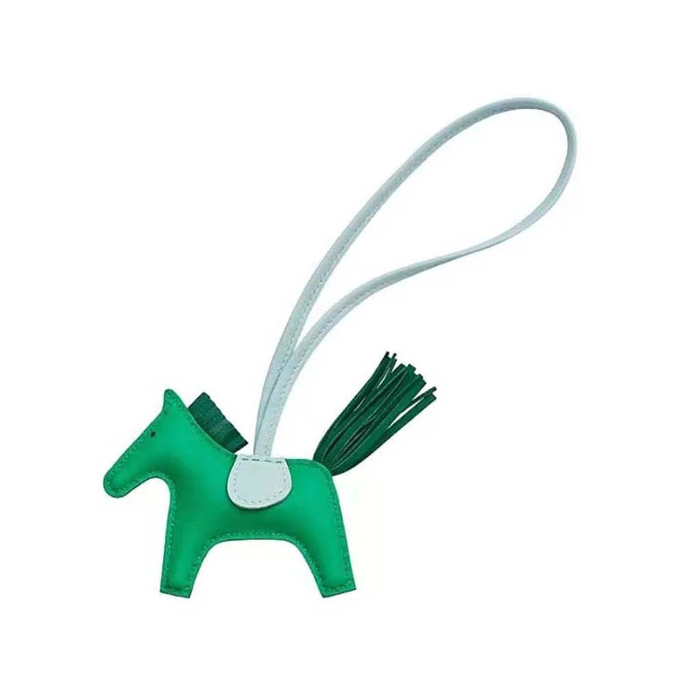 Hermes Rodeo MM Charm for Unisex in Green