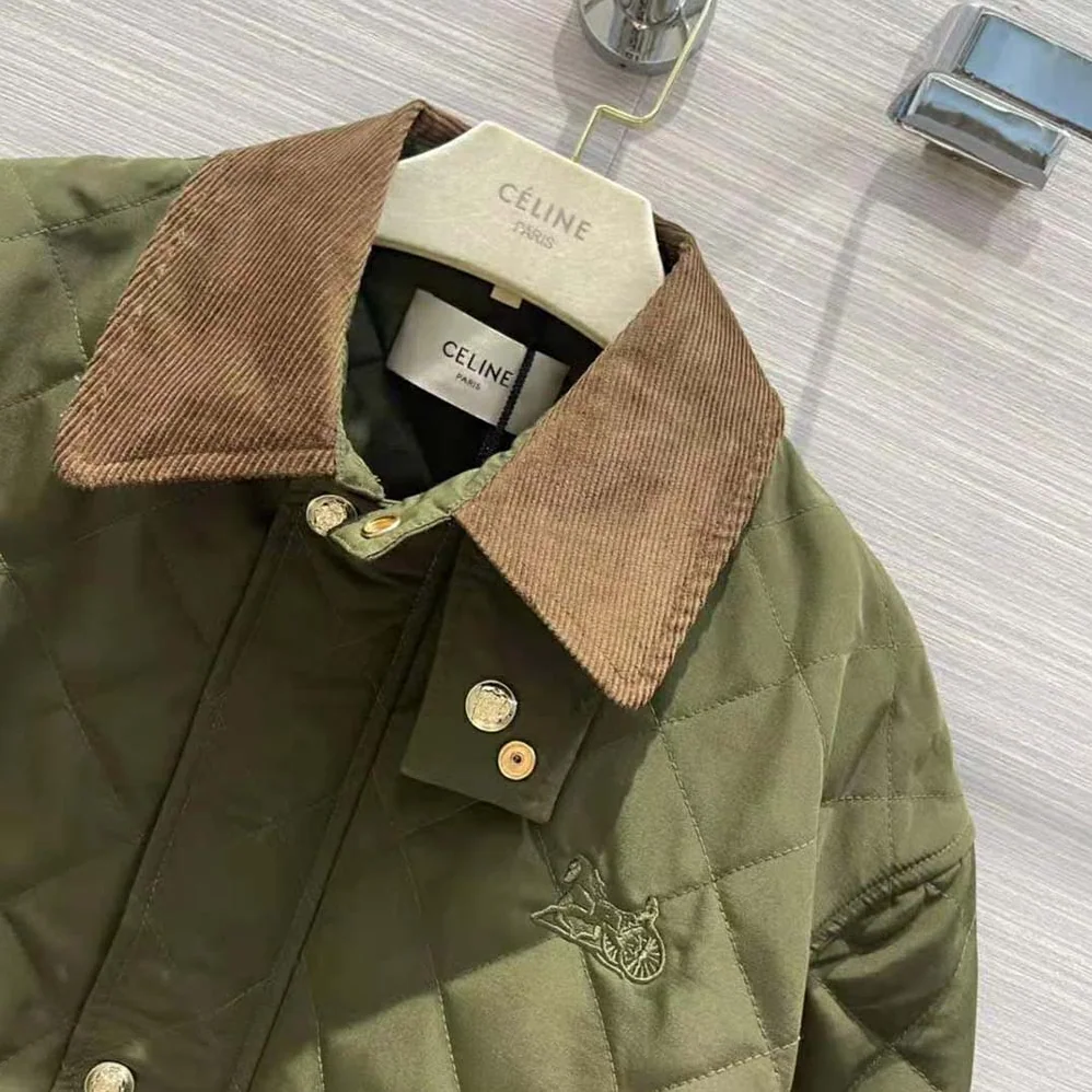 Celine Quilted Hunting Jacket in Lightweight Nylon for Women Celine Quilted Hunting Jacket in Lightweight Nylon for Women