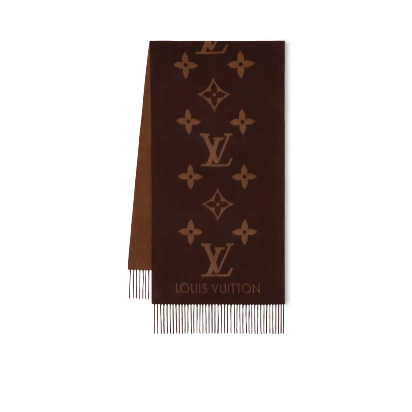 Louis Vuitton Reykjavik Scarf Dark Brown /