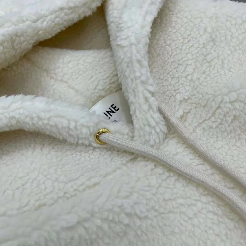 Celine Oversized Triomphe Hoodie in Fleece for Women