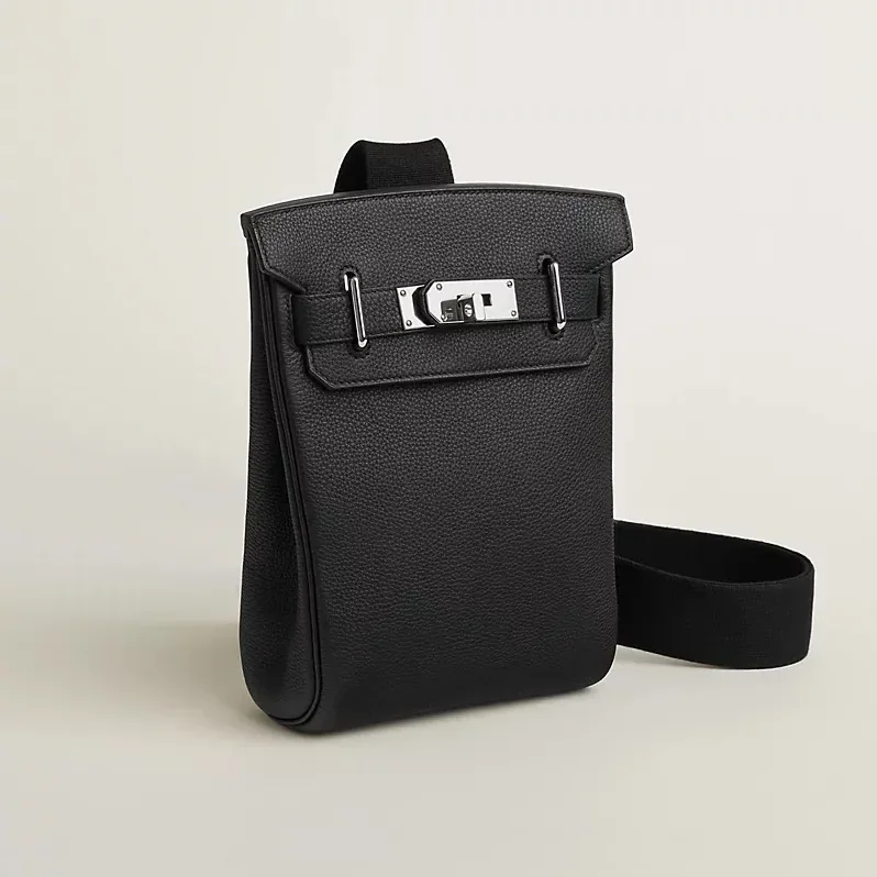 Hermes Hac A Dos PM Backpack in Noir Silver Hardware