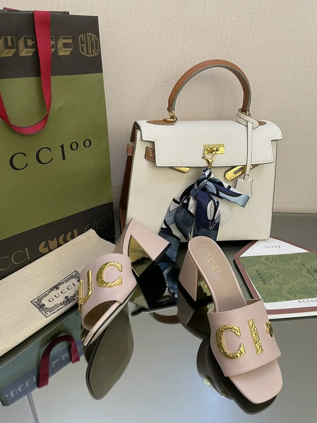 Gucci ‘Gucci' Slide Sandal Light Pink for Women