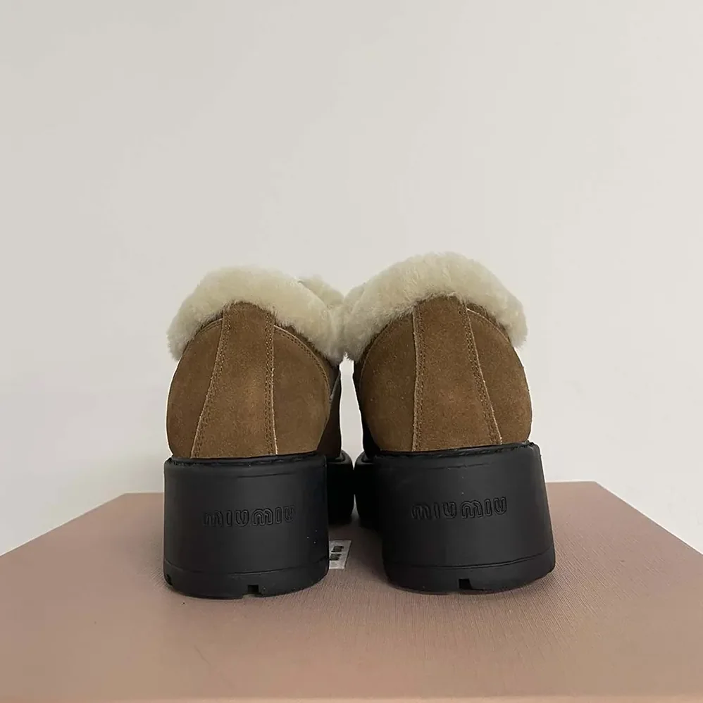 Miu Miu Faded Suede Booties 5T965D_X0O for Women