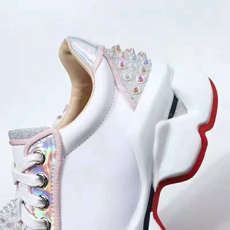 Christian Louboutin Shoes Vrs 2018 Sneakers for Women in White Christian Louboutin Shoes Vrs 2018 Sneakers for Women in White