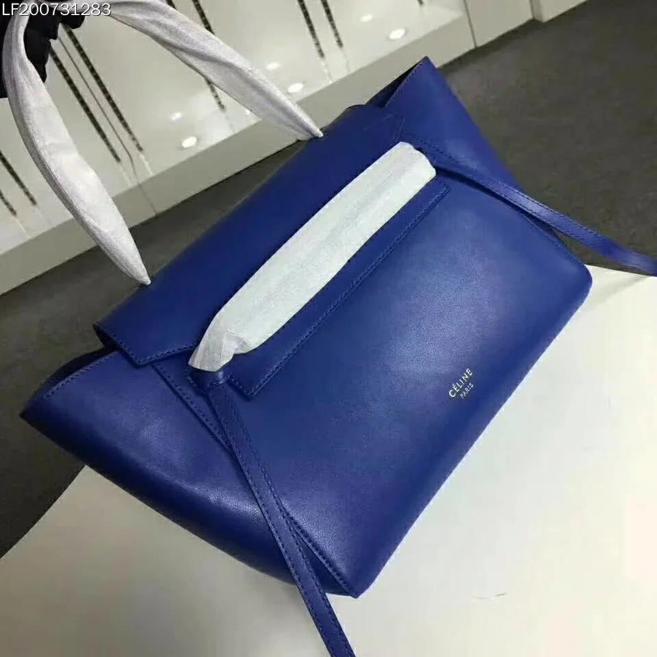 Celine Small Belt Bag in Smooth Calfskin Leather in Blue Celine Small Belt Bag in Smooth Calfskin Leather in Blue