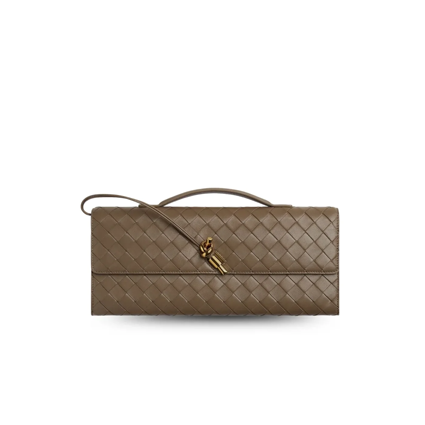Bottega Veneta Andiamo Clutch Pinecone /