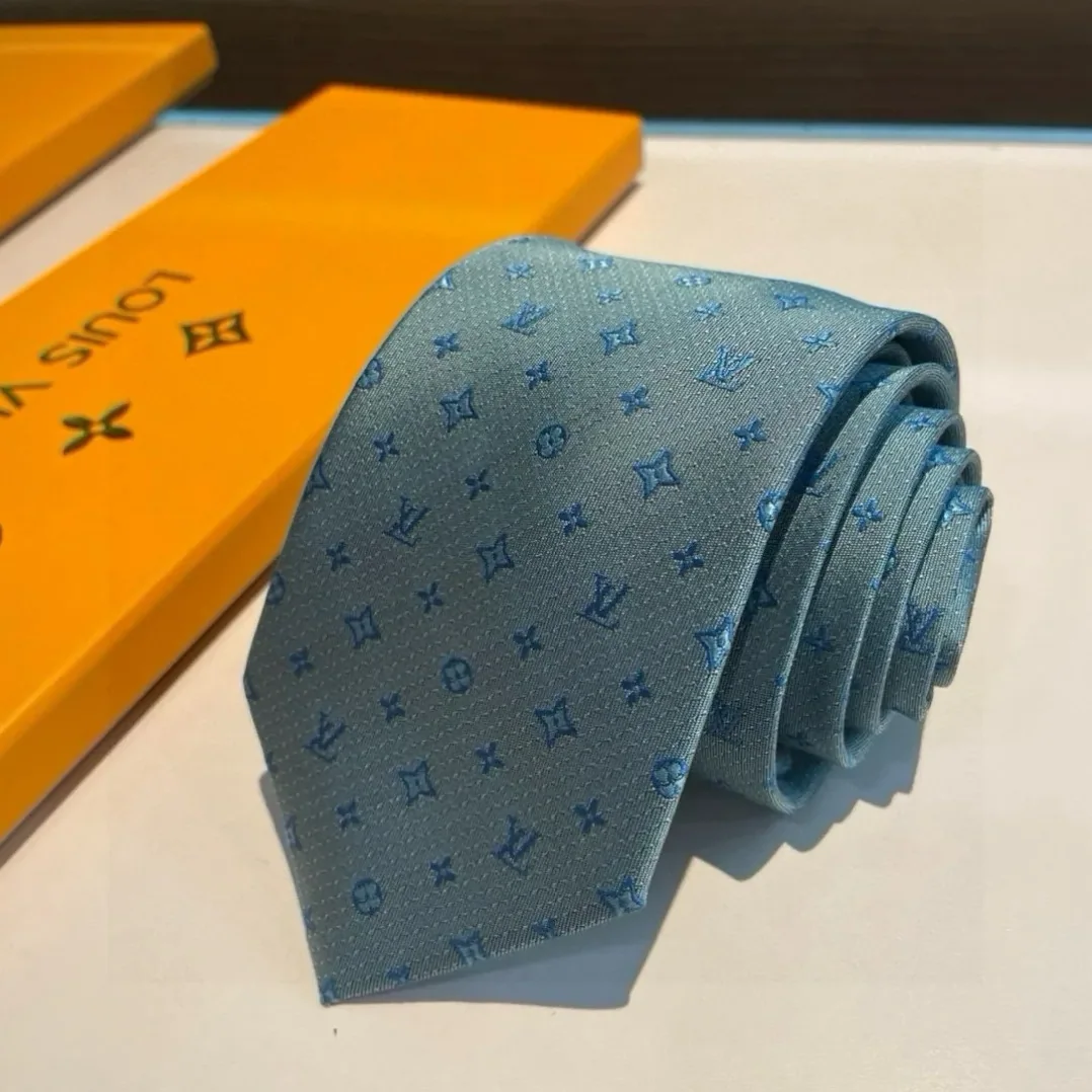 Louis Vuitton Monogram Silk Tie Mint Louis Vuitton Monogram Silk Tie Mint
