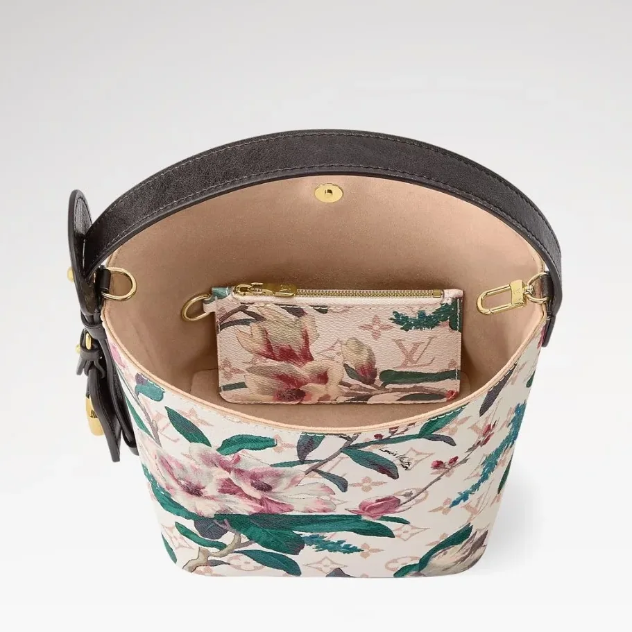 Louis Vuitton All In BB Bucket Bag in Monogram Dune Gold Hardware