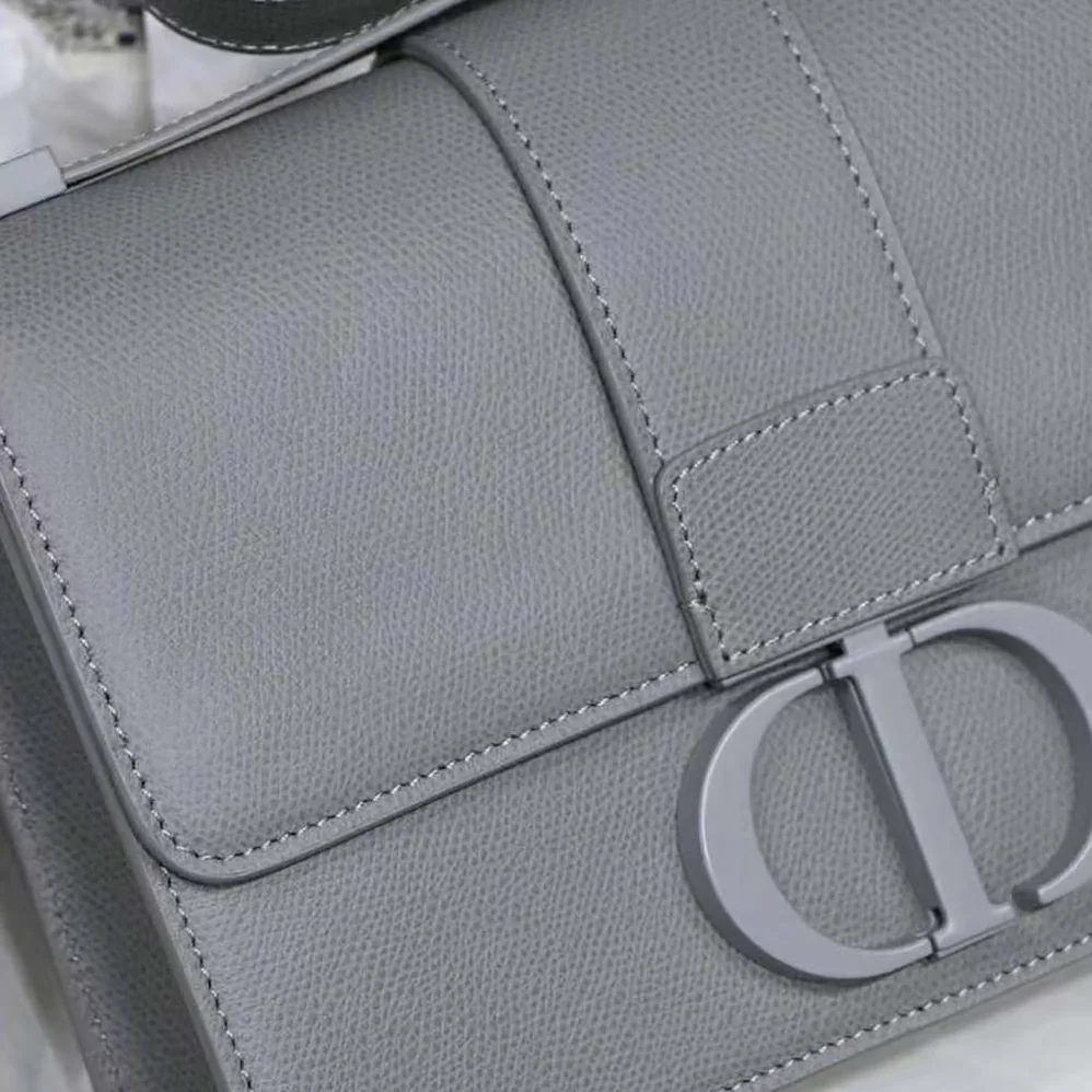 Dior 30 Montaigne Bag Ultramatte Grained Calfskin for Women in Silver Dior 30 Montaigne Bag Ultramatte Grained Calfskin for Women in Silver