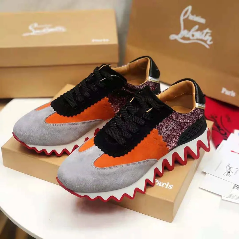 Christian Louboutin Loubishark Flat for Women in Silver