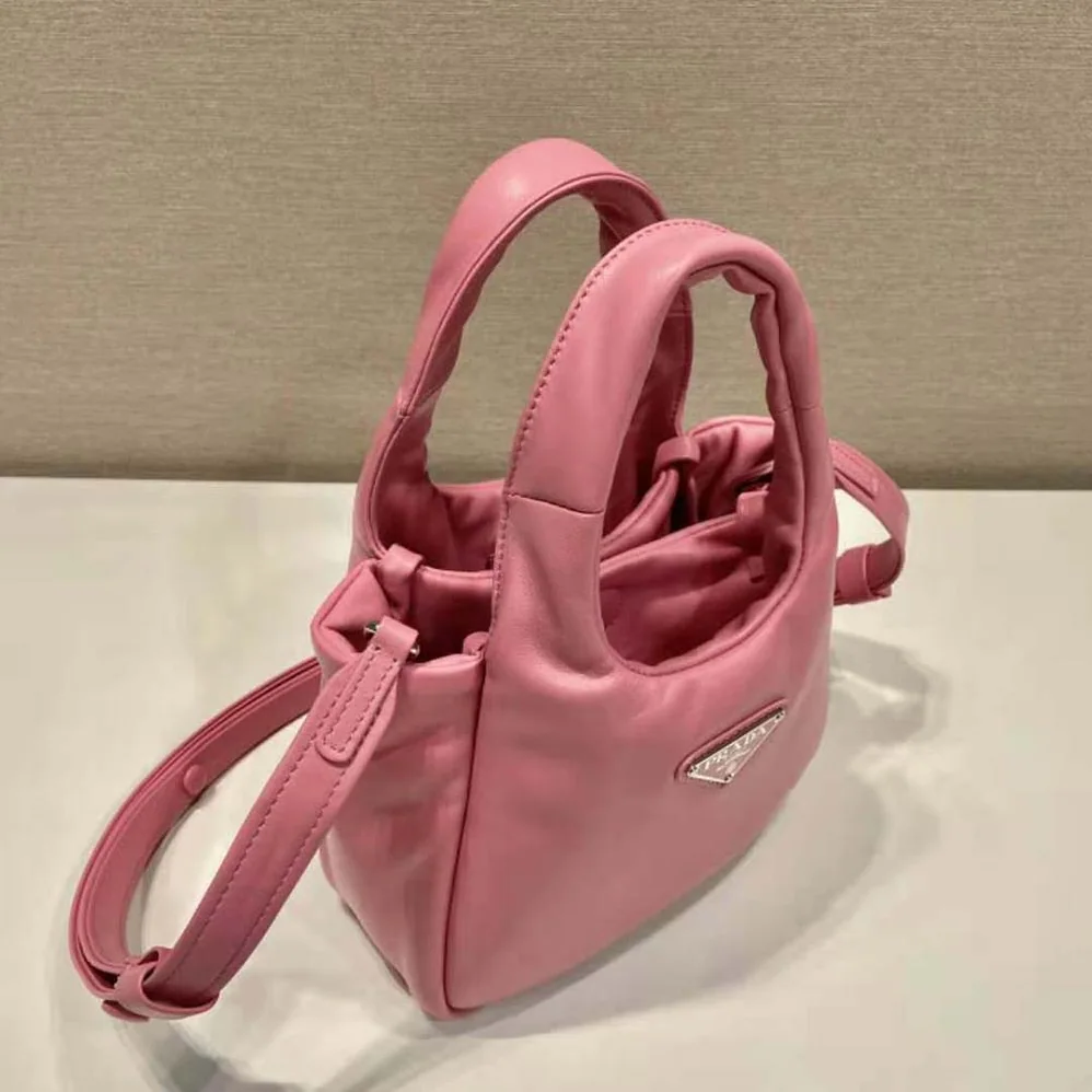 Prada Small Padded Prada Soft Nappa-Leather Bag for Women in Pink