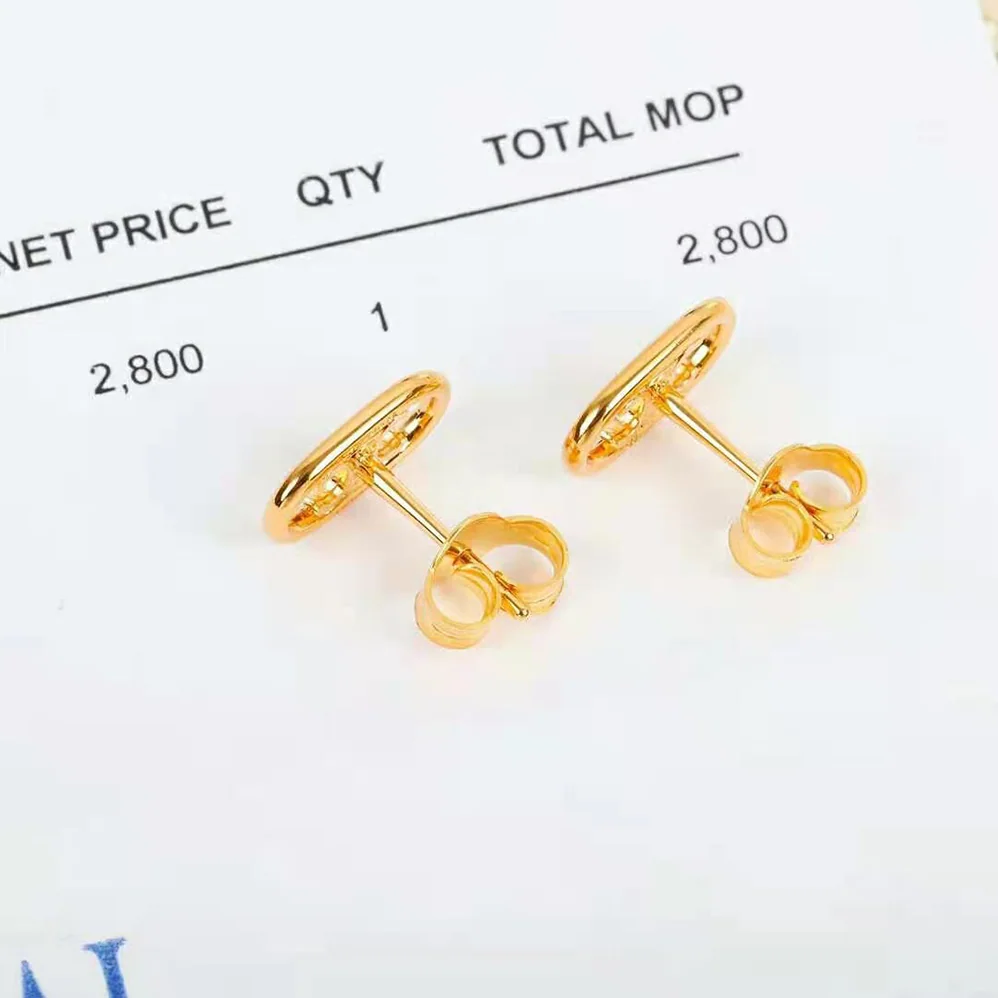 Celine Maillon Triomphe Studs in Brass with Gold Finish for Women
