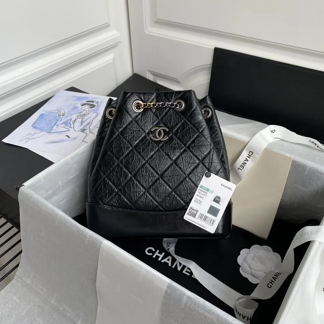 Chanel Gabrielle Backpack Black / Chanel Gabrielle Backpack Black /