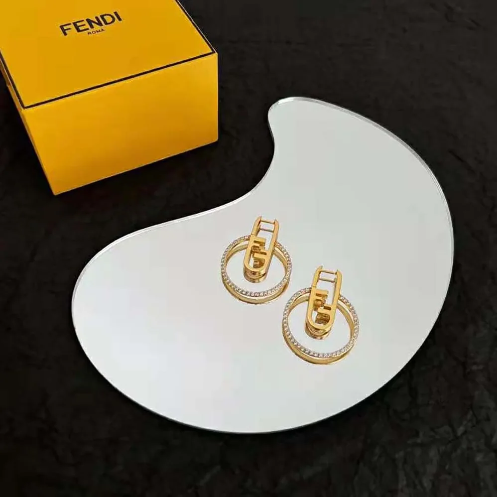 Fendi O'Lock Earrings Gold for Women in coloured Fendi O'Lock Earrings Gold for Women in coloured
