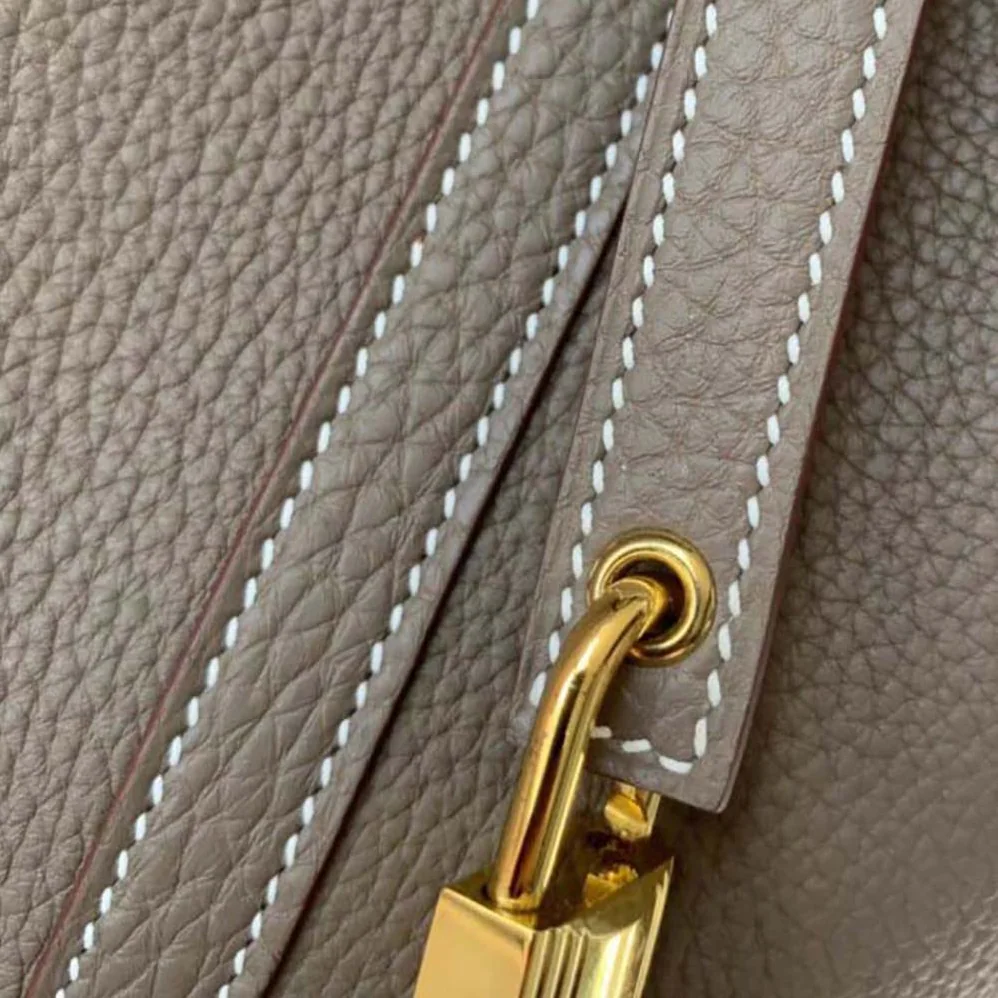 Hermes Picotin Lock 22cm in Clémence leather for Women in Light Brown