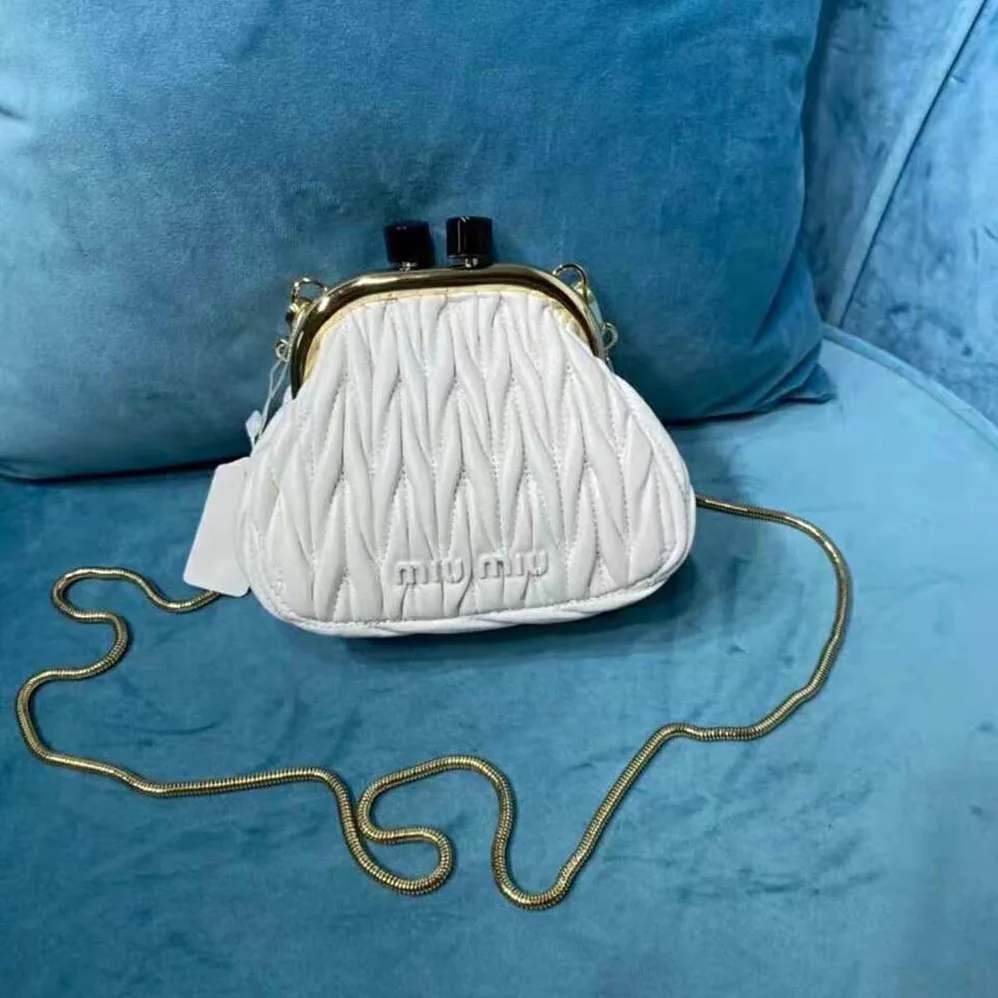 Miu Miu Miu Belle Nappa Leather Mini-Bag for Women in White