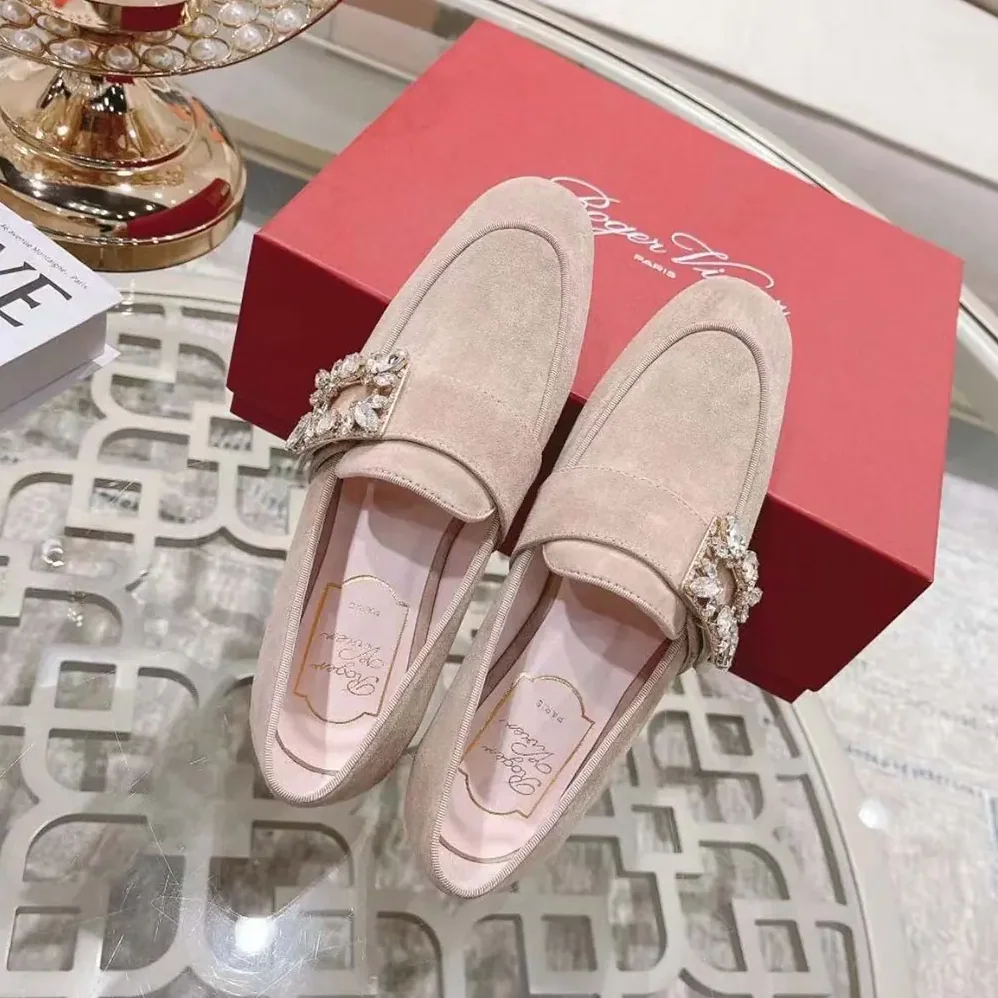 Roger Vivier Mini Broche Vivier Strass Buckle Babies Ballerinas for Women Roger Vivier Mini Broche Vivier Strass Buckle Babies Ballerinas for Women