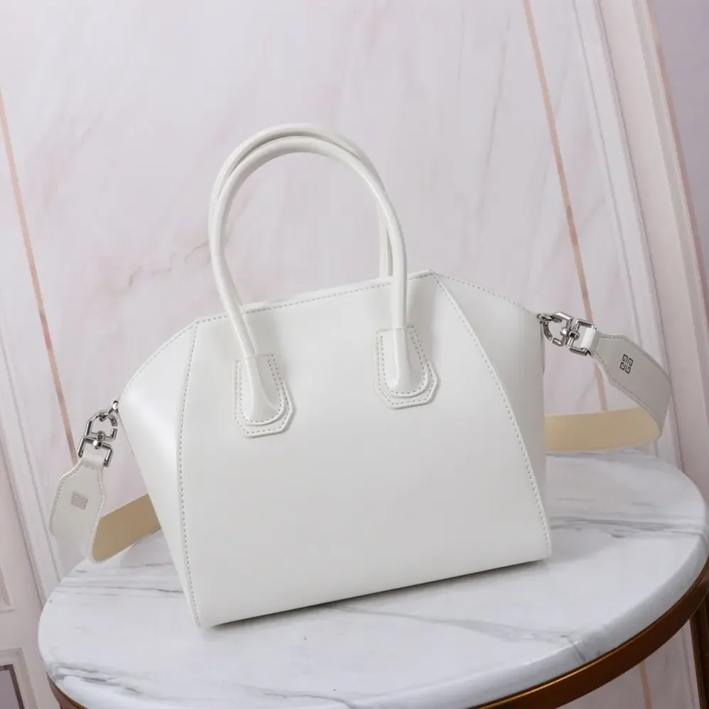 Givenchy Small Antigona Bag in Box Leather for Women in White