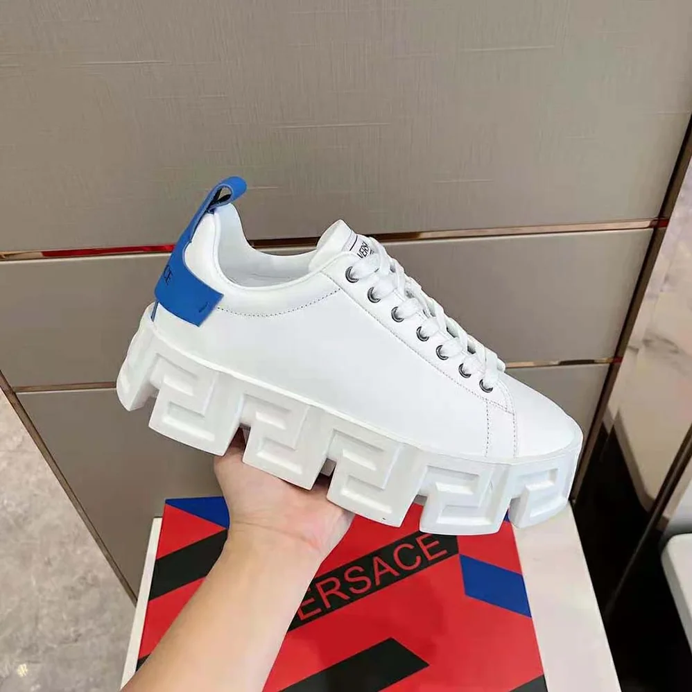 Versace Greca Labyrinth Sneakers for Unisex in Blue Versace Greca Labyrinth Sneakers for Unisex in Blue