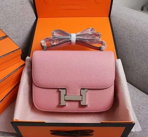 Hermes Constance Handbag Pink /