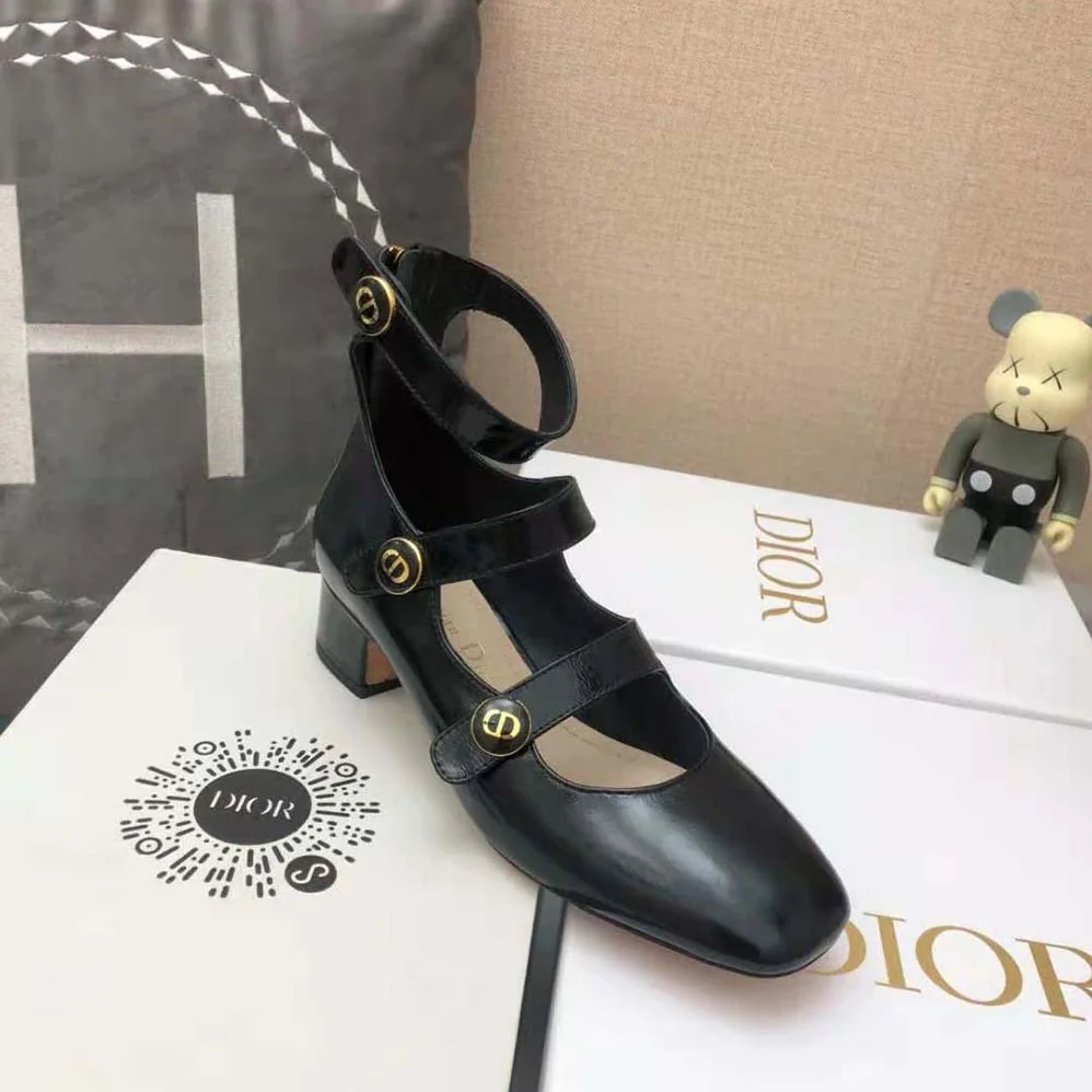 Dior D-Doll Pump Black Shiny Calfskin for Women Dior D-Doll Pump Black Shiny Calfskin for Women