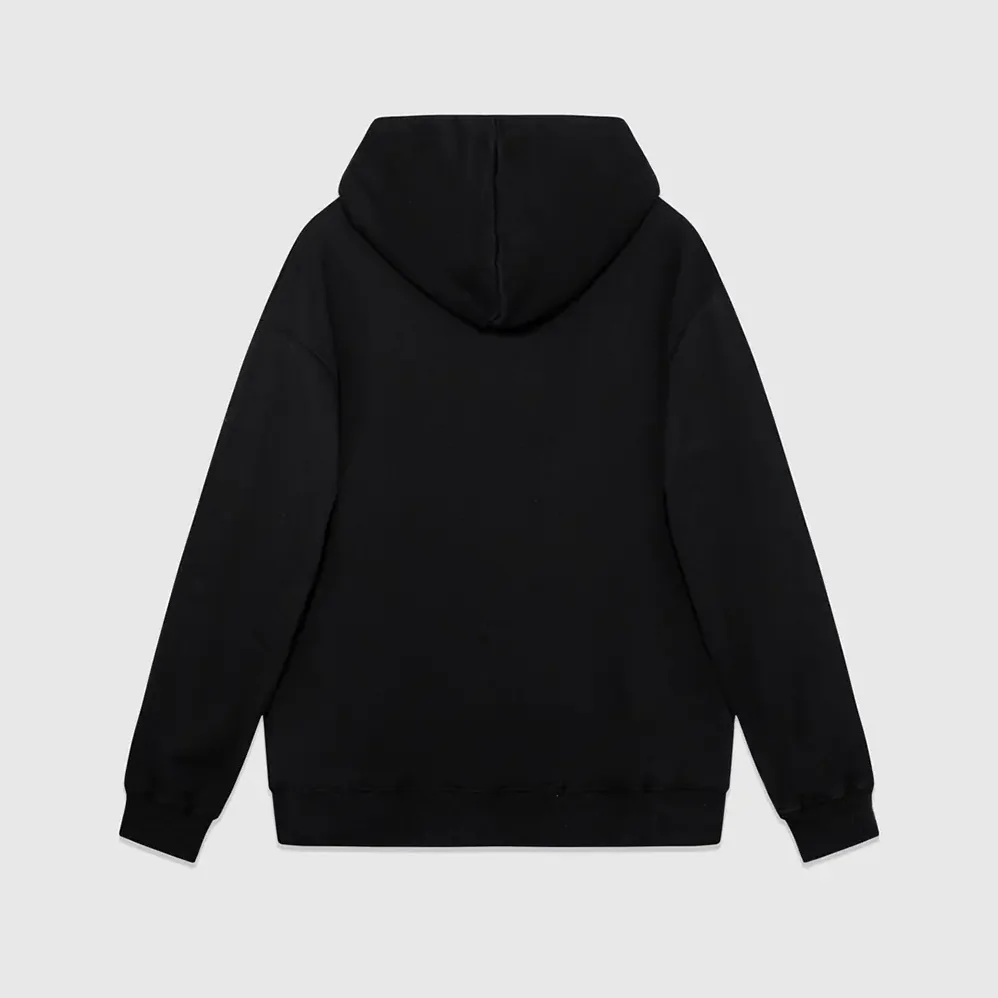 Celine Loose Hoodie in Cotton Fleece for Women in Black Celine Loose Hoodie in Cotton Fleece for Women in Black