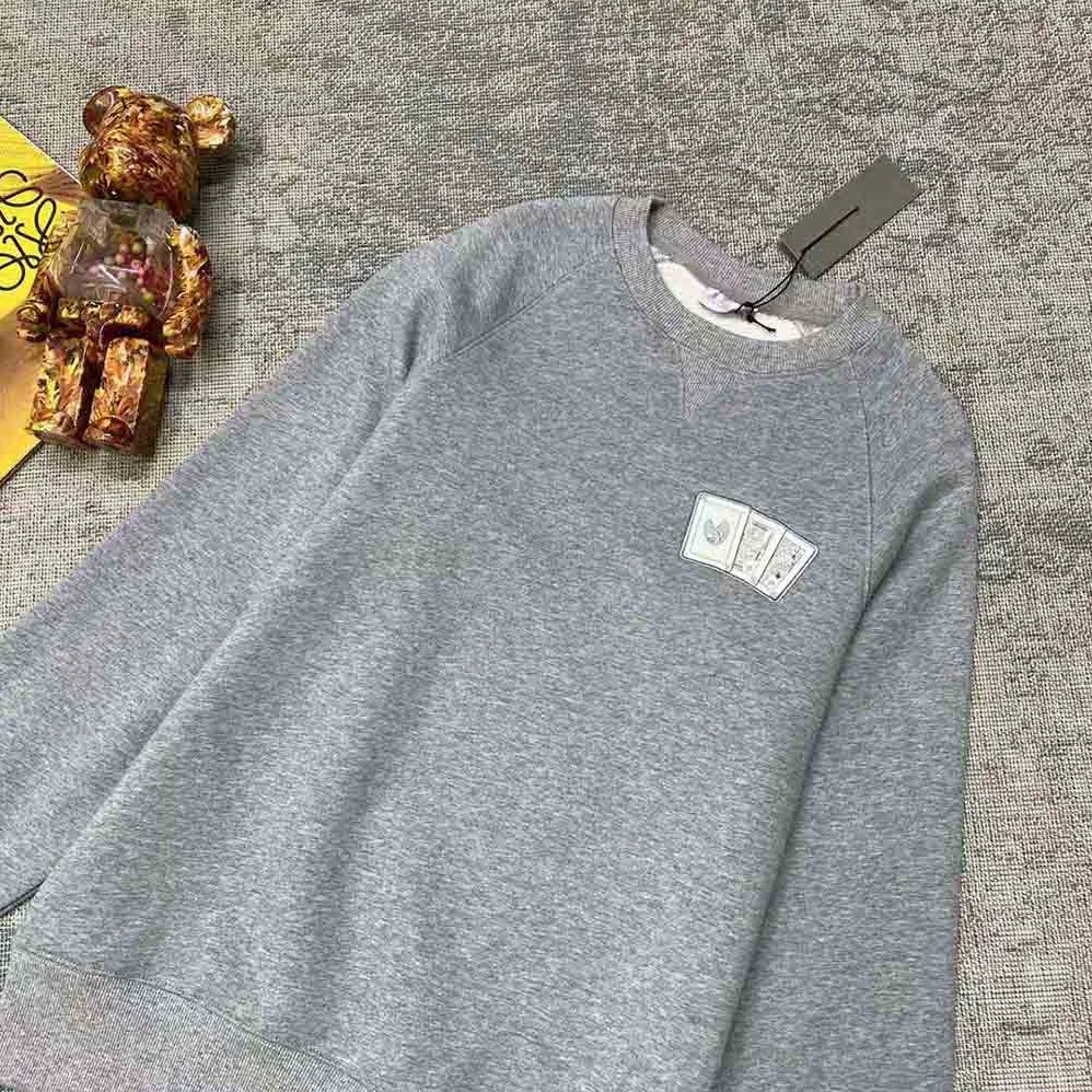 Dior Kenny Scharf Sweatshirt Gray Cotton Fleece for Women