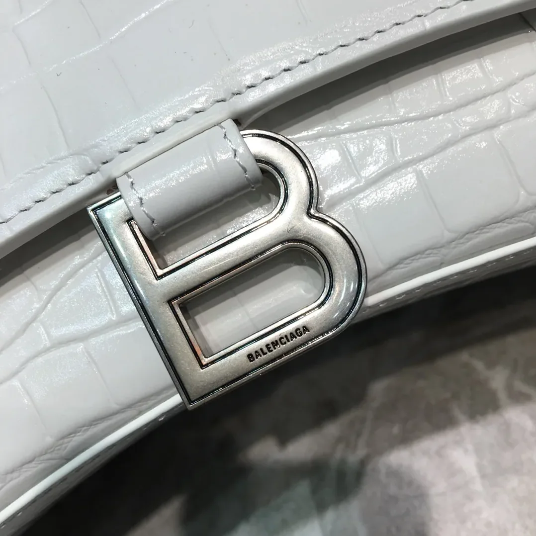 Balenciaga Hourglass Small Handbag In White