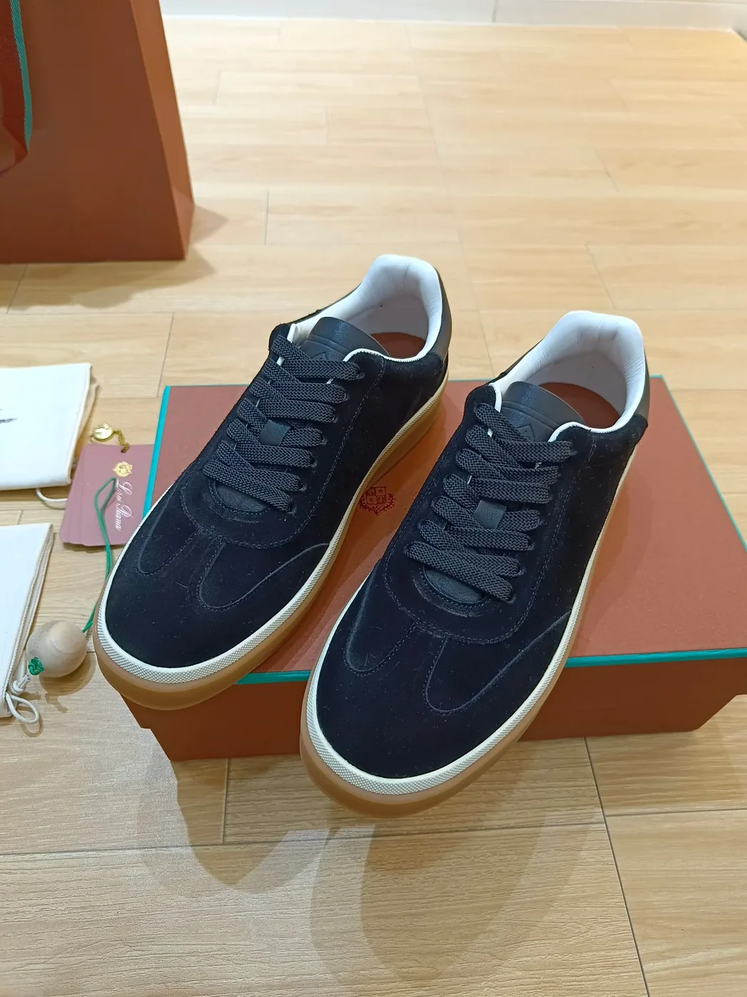 Loro Piana Tennis Walk Sneakers Navy Blue Loro Piana Tennis Walk Sneakers Navy Blue
