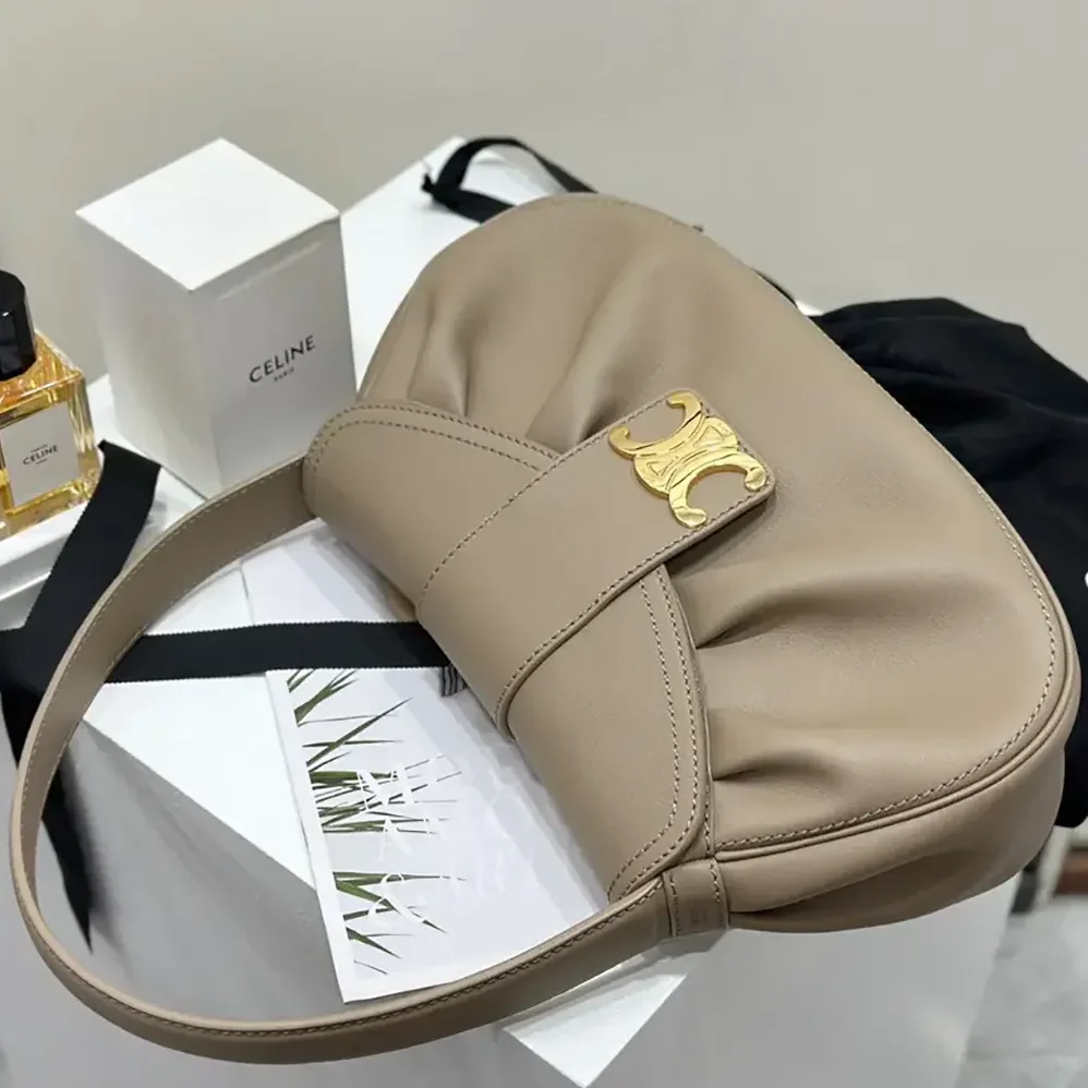 Celine Medium Polly Bag in Supple Calfskin 115633FDU.18BP for Women Celine Medium Polly Bag in Supple Calfskin 115633FDU.18BP for Women