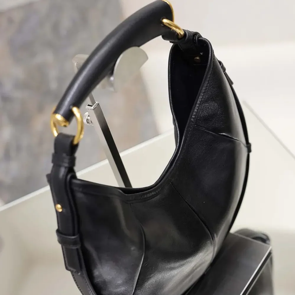 Saint Laurent YSL Mombasa Small In Leather for Women in Black
