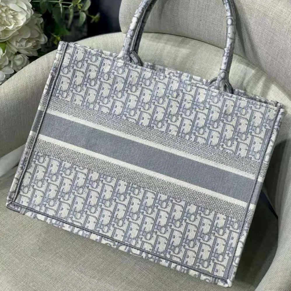 Dior Small Dior Bbook Tote for Women in Silver