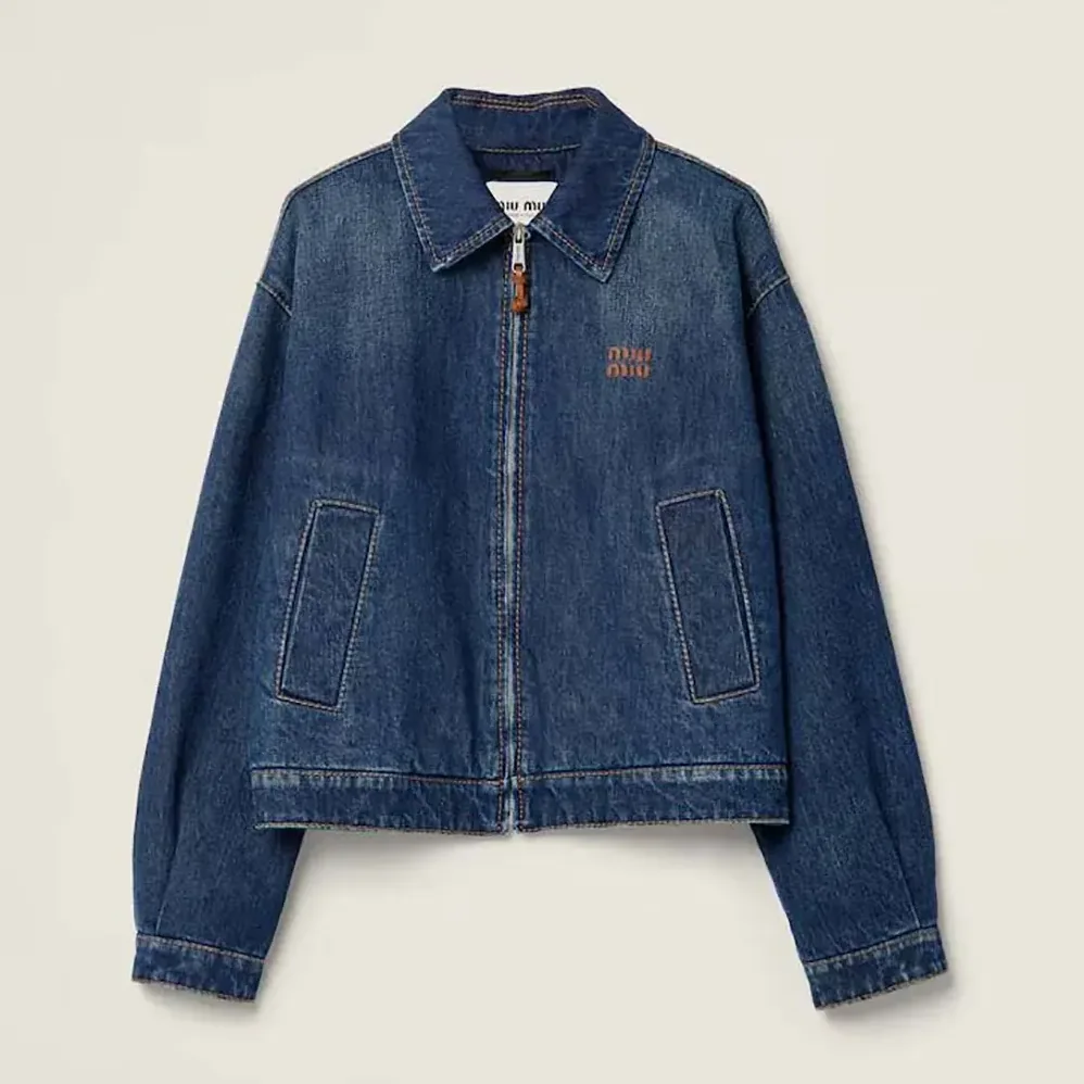 Miu Miu Denim Trucker Jacket for Women Miu Miu Denim Trucker Jacket for Women