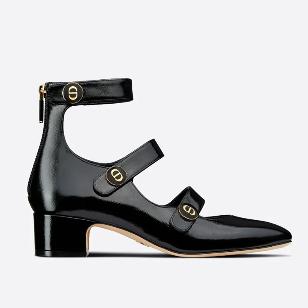 Dior D-Doll Pump Black Shiny Calfskin for Women Dior D-Doll Pump Black Shiny Calfskin for Women