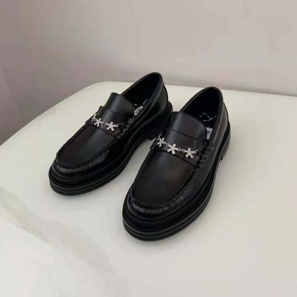 Jimmy Choo Jc Eric Haze Ezra M Black Box Calf Loafers with Eric Haze Star Chain for Men Jimmy Choo Jc Eric Haze Ezra M Black Box Calf Loafers with Eric Haze Star Chain for Men