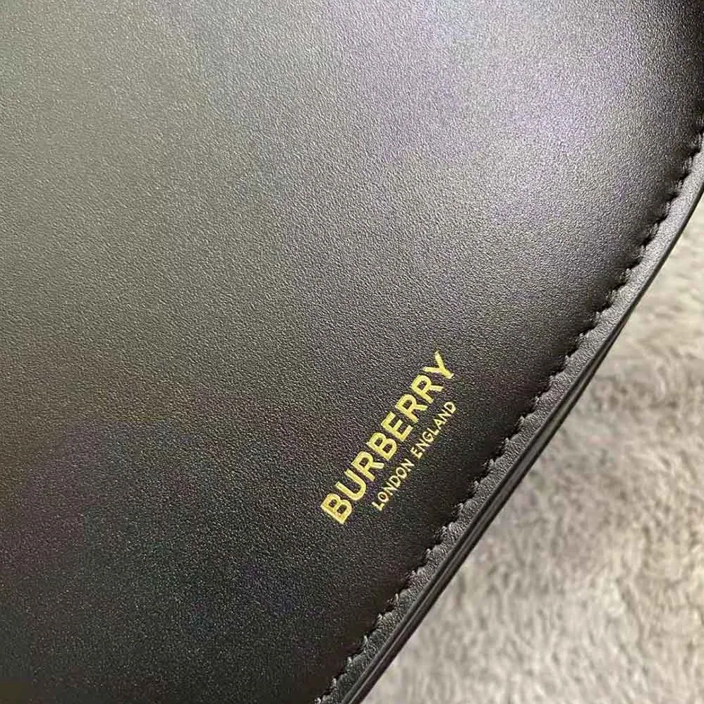 Burberry Small Leather Olympia Bag for Women in Black Burberry Small Leather Olympia Bag for Women in Black