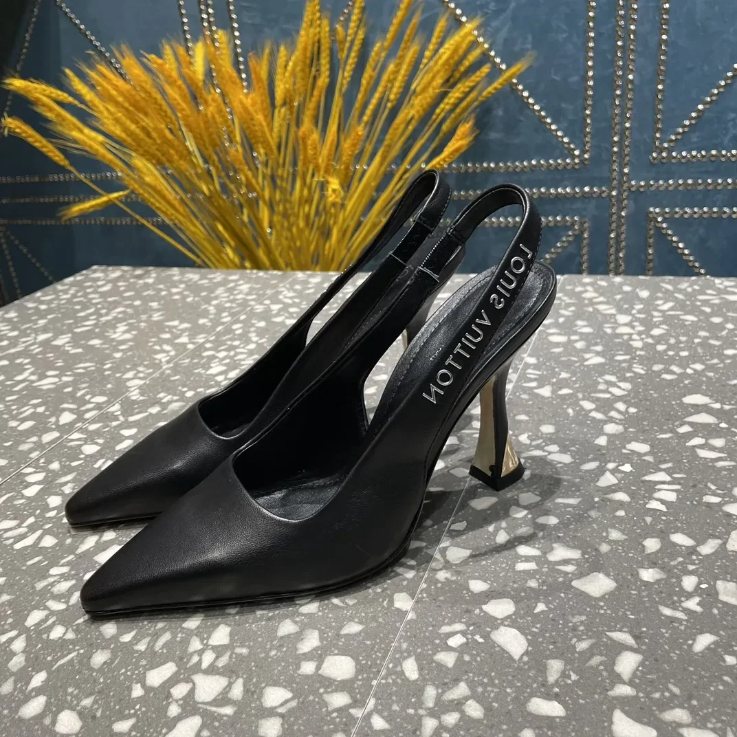 Louis Vuitton Sparkle Slingback Pump Beige 1AB1GQ