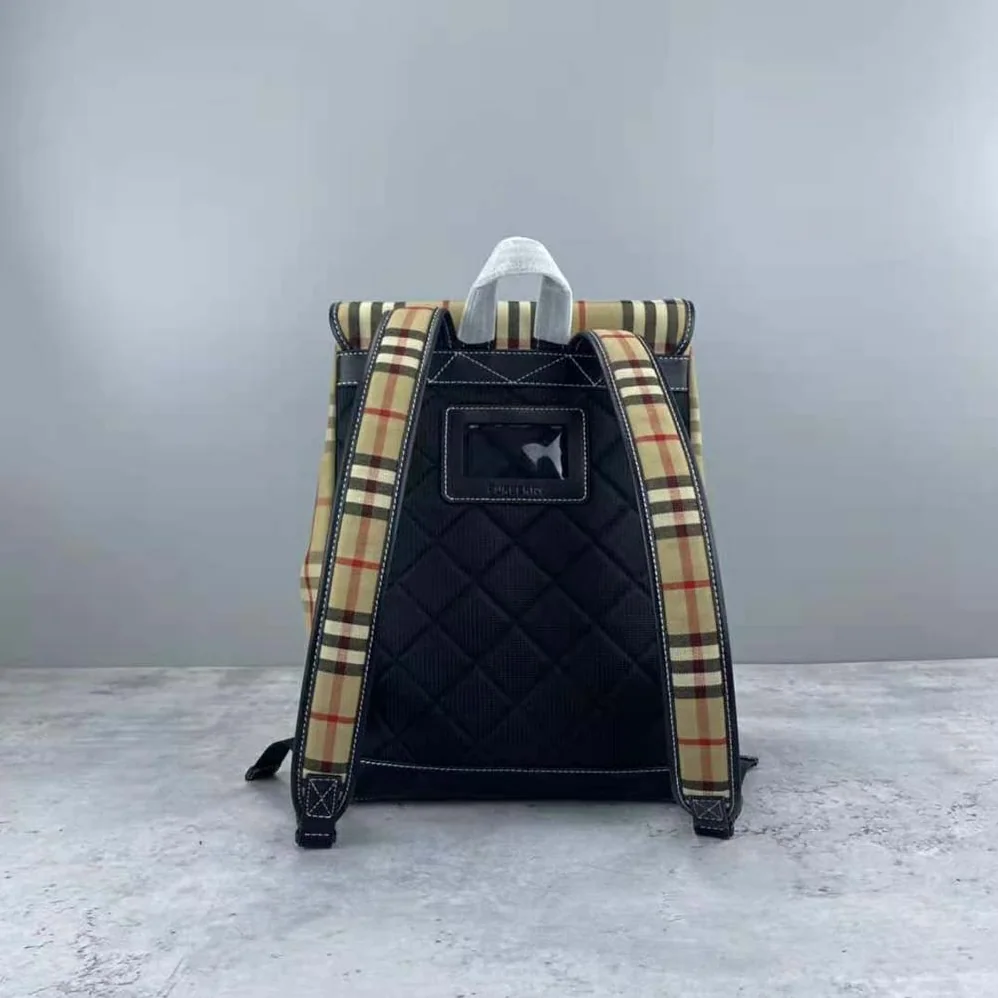 Burberry Vintage Check Cotton Backpack for Women Burberry Vintage Check Cotton Backpack for Women