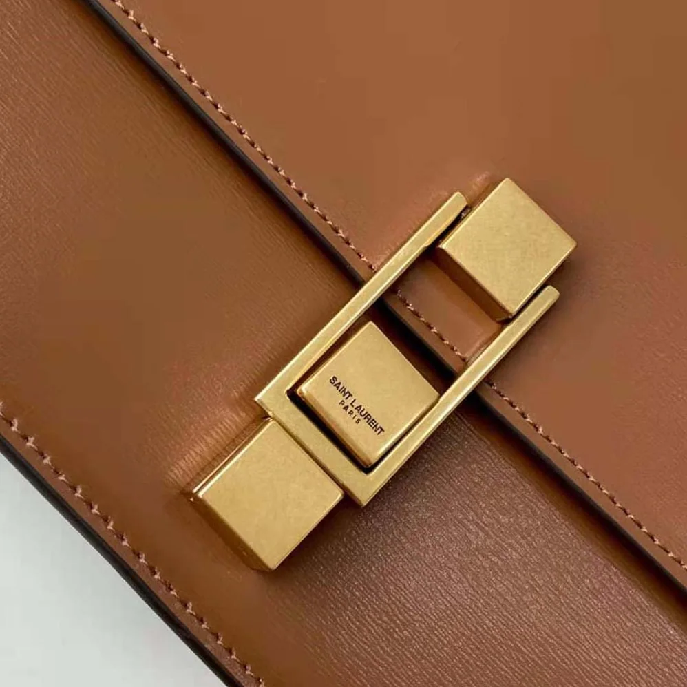 Saint Laurent YSL Le Carre Satchel in Box Saint Laurent Leather for Women